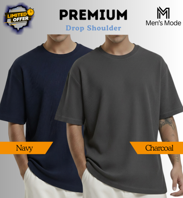 Premium Waffle Drop Shoulder