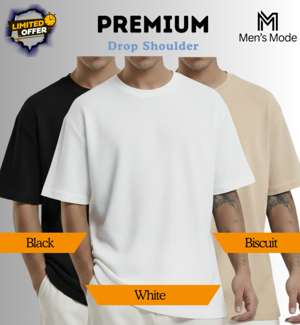 Premium Waffle Drop Shoulder