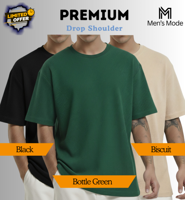 Premium Waffle Drop Shoulder