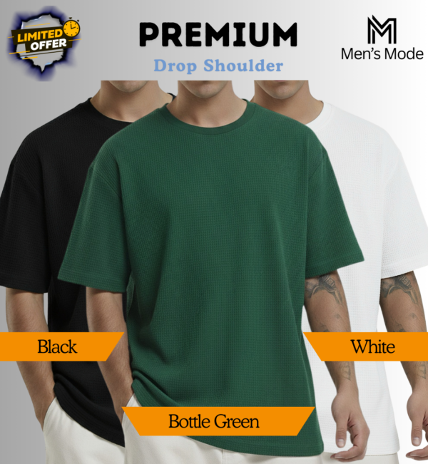 Premium Waffle Drop Shoulder