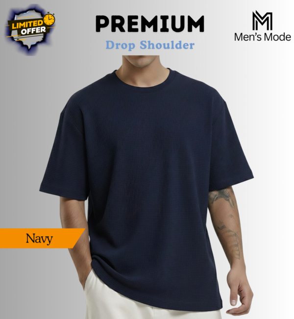 Premium Waffle Drop Shoulder