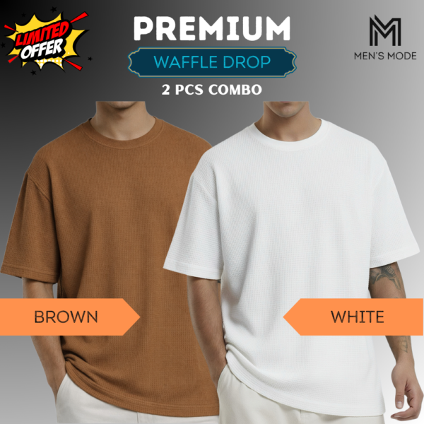 Premium Waffle Drop Shoulder