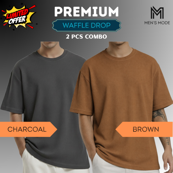 Premium Waffle Drop Shoulder