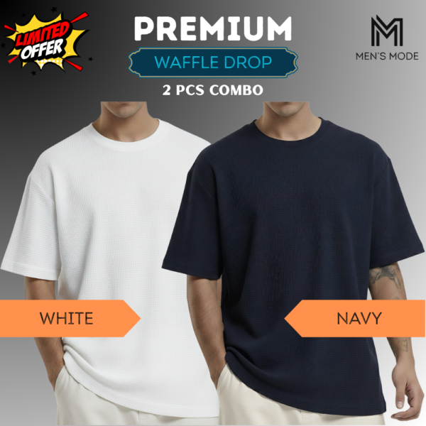 Premium Waffle Drop Shoulder