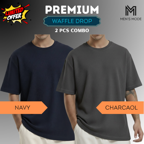 Premium Waffle Drop Shoulder
