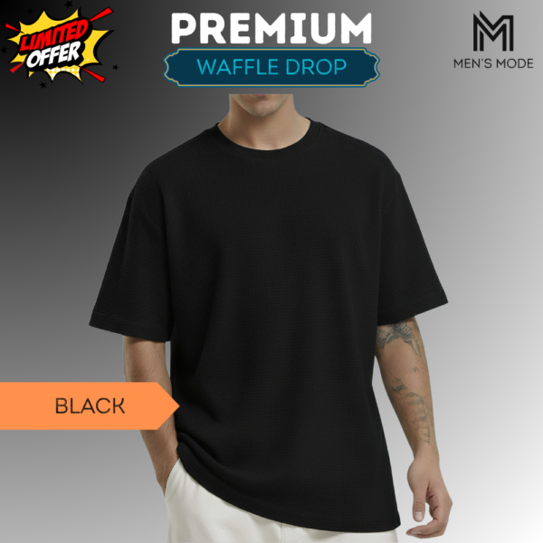 Premium Waffle Drop Shoulder