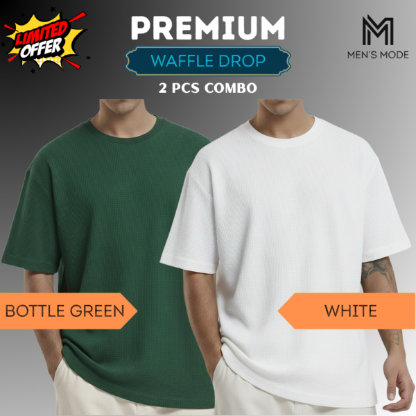 Premium Waffle Drop Shoulder