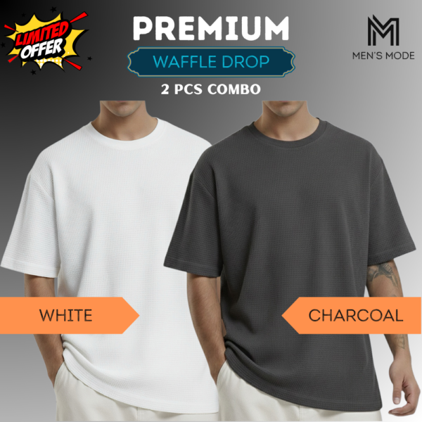 Premium Waffle Drop Shoulder