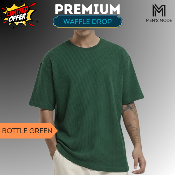 Premium Waffle Drop Shoulder