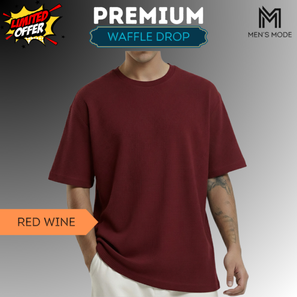 Premium Waffle Drop Shoulder