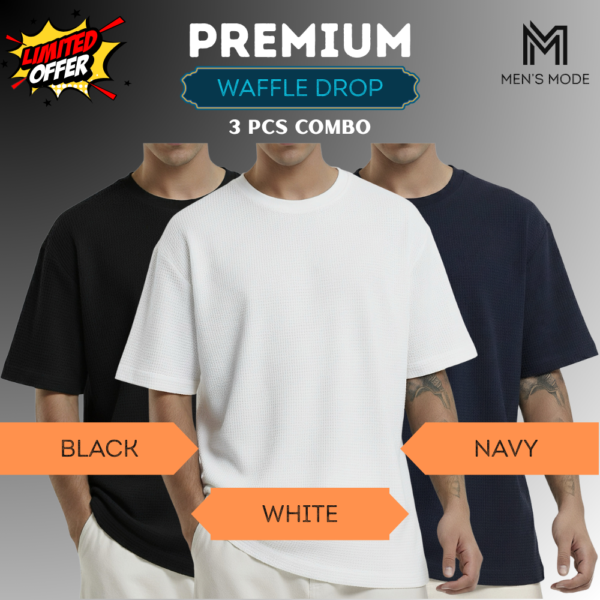 Premium Waffle Drop Shoulder