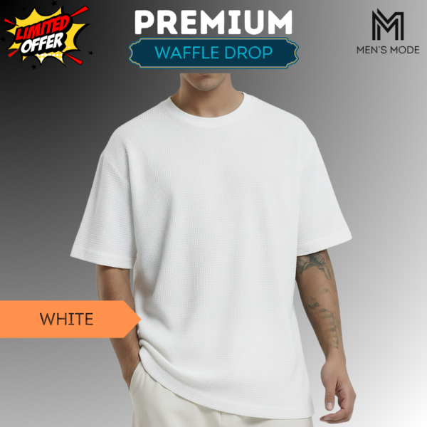 Premium Waffle Drop Shoulder