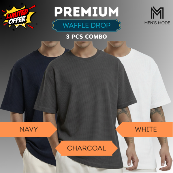 Premium Waffle Drop Shoulder