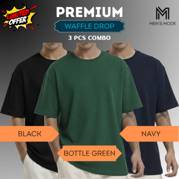 Premium Waffle Drop Shoulder