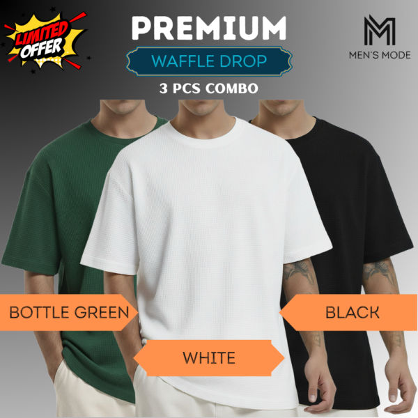 Premium Waffle Drop Shoulder