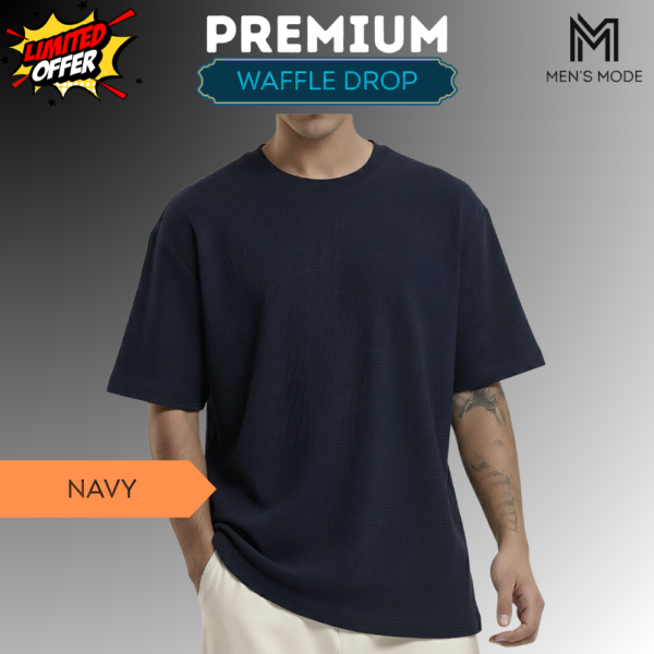 Premium Waffle Drop Shoulder