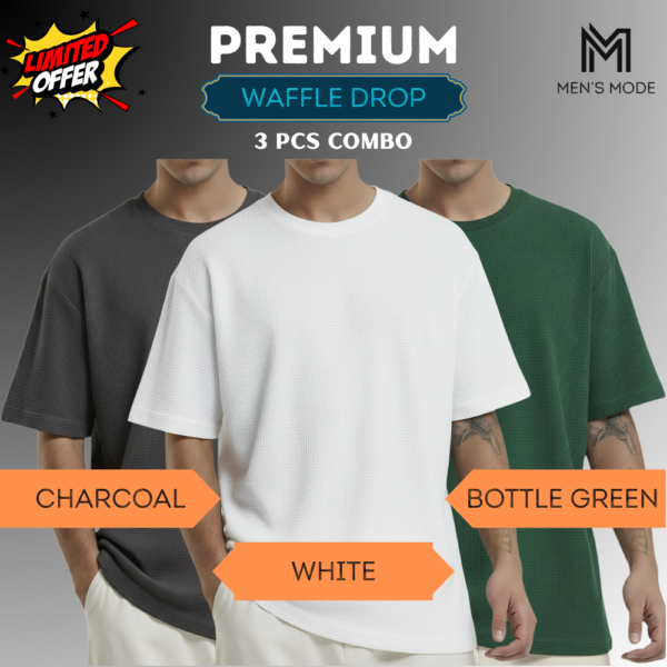 Premium Waffle Drop Shoulder