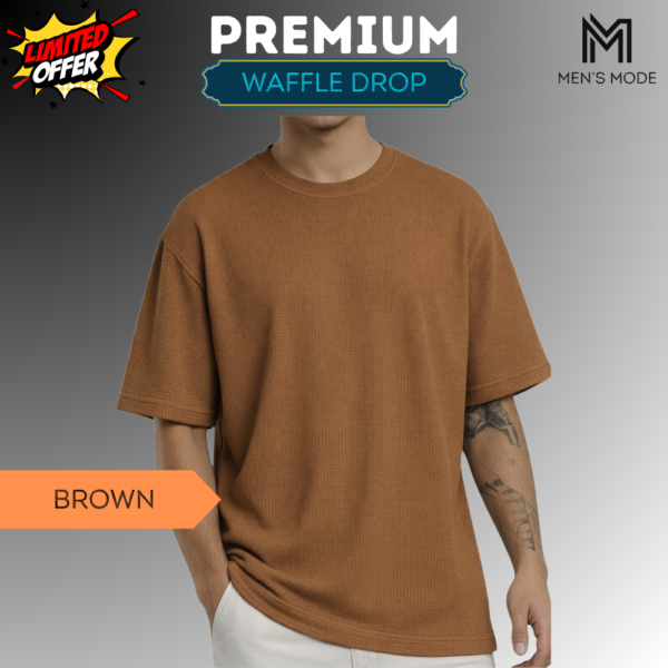 Premium Waffle Drop Shoulder