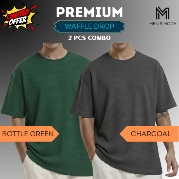 Premium Waffle Drop Shoulder